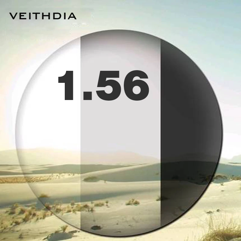 Фотохромные линзы серого и коричневого цвета. Линзы для очков. Индекс 1 56. по