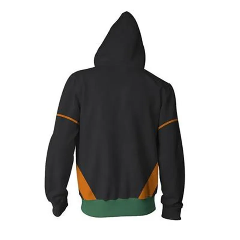 Hero academic bakugo костюм кацуки для косплея костюмы на молнии толстовки с капюшоном 3D
