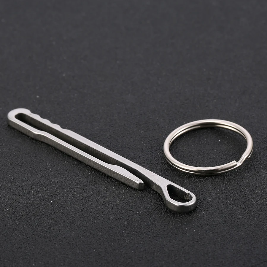 Outdoor Camping Equipment Stainless Steel Key Clip Money Backpack Buckle Charm Keychain Men Keyring Souvenir Gift J066 | Украшения и