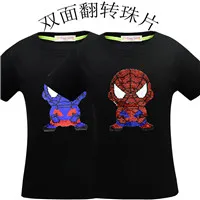 Новинка года, костюм на Хеллоуин Hasbro Marvel футболка с короткими рукавами для мальчиков с супергероем Пауком, мстителем, эндхэ4 топ с блёстками