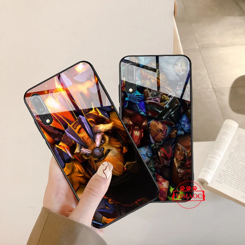 YIMAOC SHADOW FIEND Dota 2 Стекло чехол для Huawei P10 Lite P20 Pro P30 P Smart honor 7A 8X9 10 Y6 Коврики 20 |