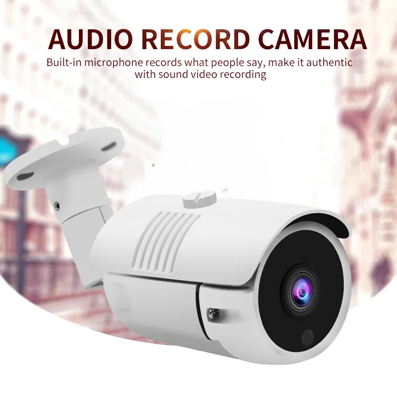 H.265 IP камера безопасности Аудио 48 в POE 5MP наружная водонепроницаемая IP66 CCTV камера P2P видеонаблюдения Домашняя безопасность ONVIF