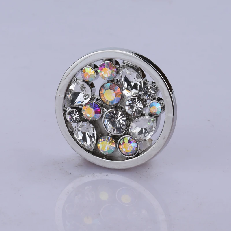 1 шт 33 мм Монета продажа стиль ручной работы кристалл серебро розовое золото 35 мои