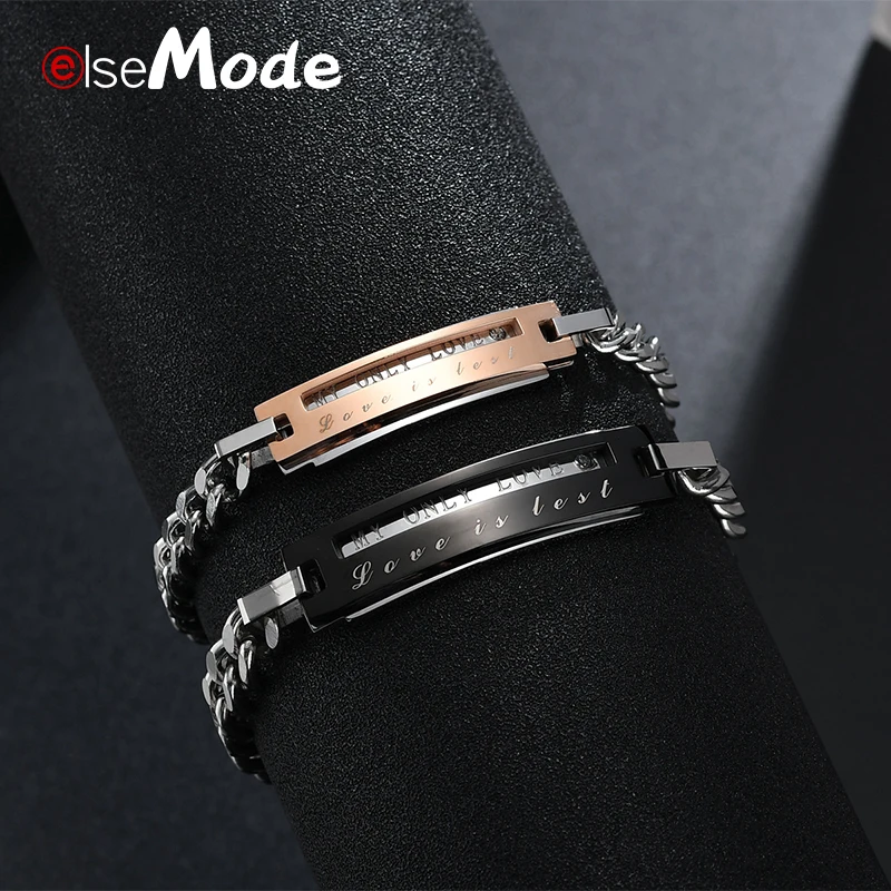 ELSEMODE романтические влюбленные раньше для женщин и мужчин парный титановый