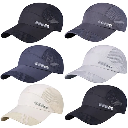 Мода мужская Лето Открытый Запуск Спорт Бейсбол Шляпа Козырек Сетки Peaked Cap