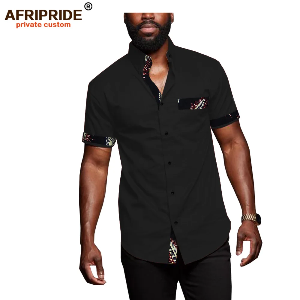 Африканская Футболка с принтом Анкары для мужчин AFRIPRIDE индивидуальная