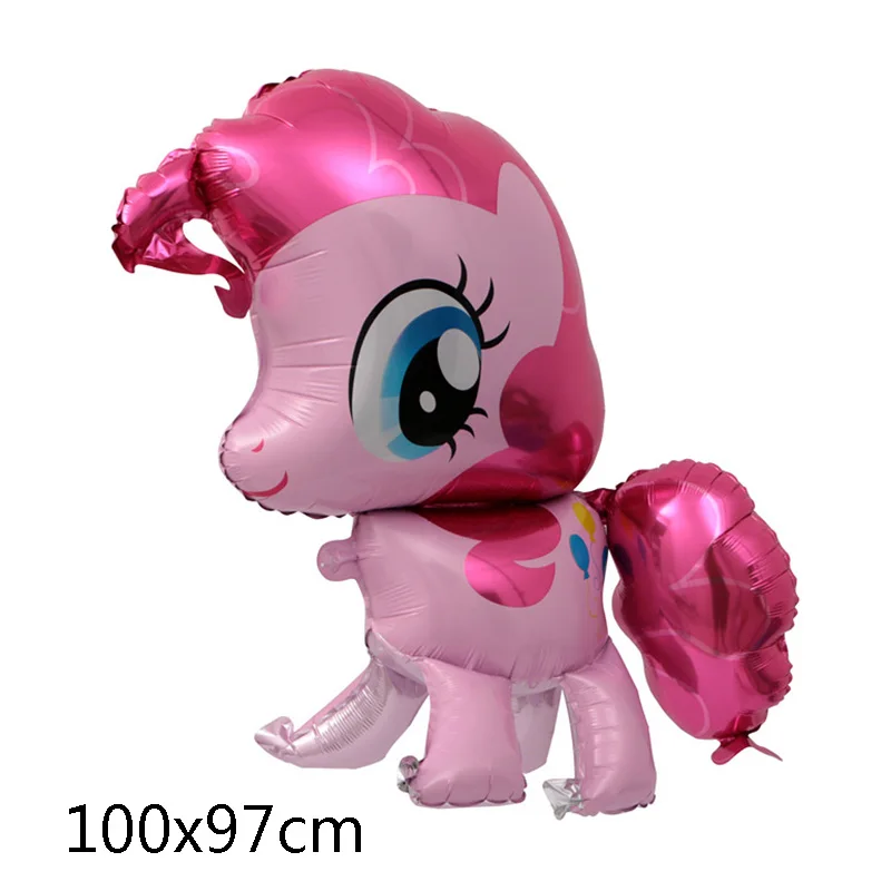 1pc 1 шт 3D DIY CuteRainbow фольгированные шары розовый синий фиолетовый стоячие шары Свадебные украшения для дня рождения Детские игрушки - Цвет: 1pc