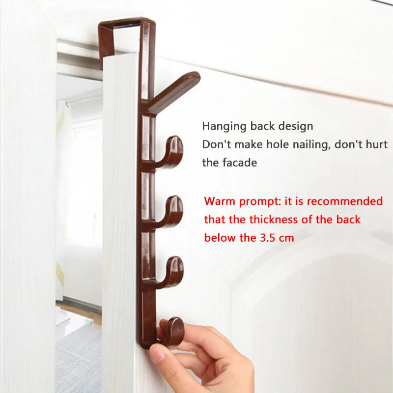 Cupboard Cabinet Rack 1 PC Multipurpose Door Hanger Hook Garbage Bags Storage Holder Hat Clothes Bag Plastic | Дом и сад
