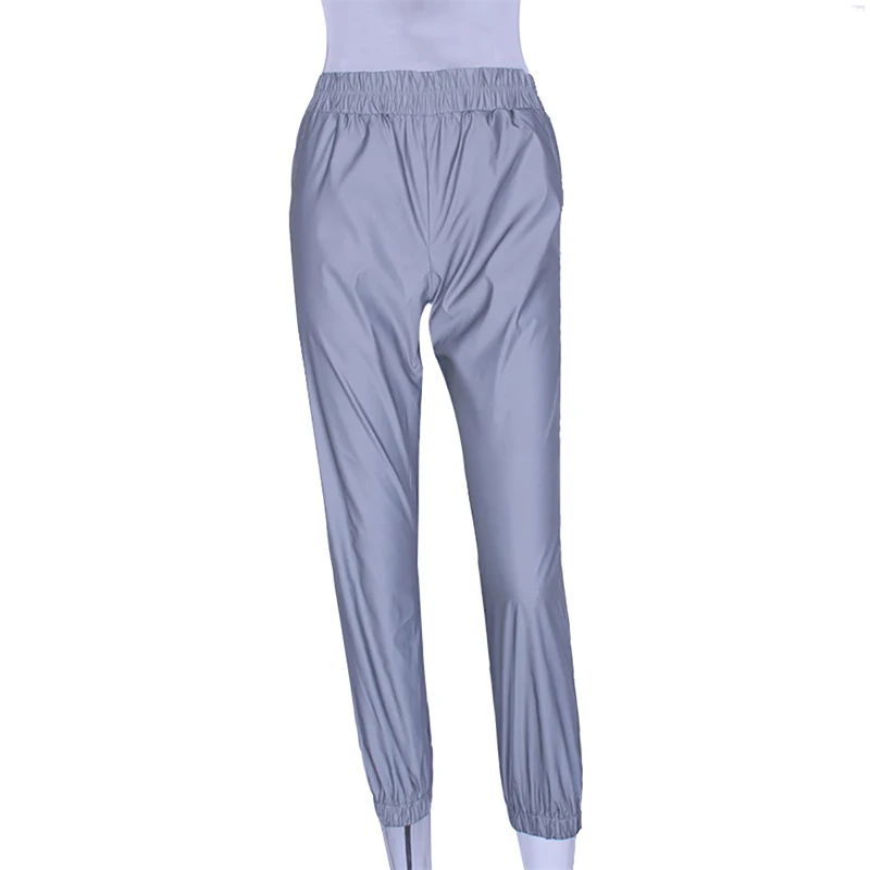 Осенне зимние женские повседневные серые однотонные уличные брюки со