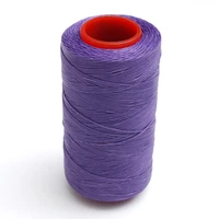 purple 250 meter 1mm flat waxed wax thread cord sewing craft for diy leather hand stitching 4