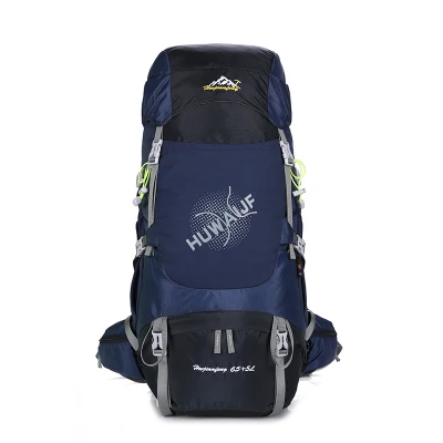 Navy Blue 70L водонепроницаемый рюкзак для спорта на открытом воздухе, походные рюкзаки, дорожная Сумка для кемпинга, альпинизма, треккинга, нейлоновый мужской рюкзак - Цвет: Navy Blue
