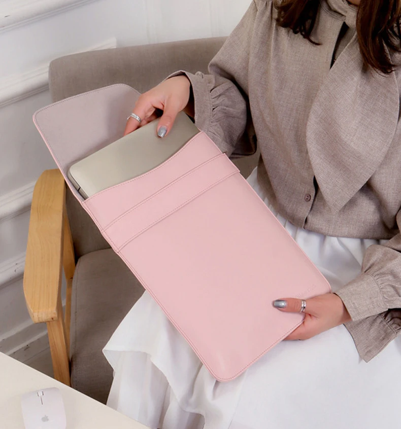 Ультратонкий гладкий Чехол из искусственной кожи для ноутбука 15,6 14 для Macbook Air 13 Pro 11 15 Touch Bar чехол для Xiaomi Asus hp