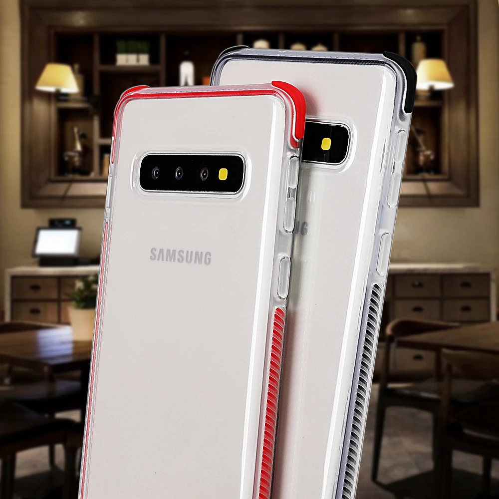 Ударопрочный Прозрачный чехол для телефона LOVECOM для samsung Galaxy S10 Plus S10 S10e Note 10 Pro, мягкая задняя крышка из ТПУ для телефона, подарок, новинка
