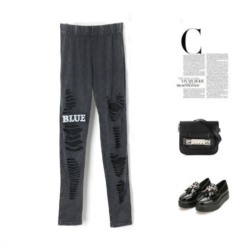 Spring Elastic Waist Women Summer Female High Streetwear Trouser Skinny Cotton Vintage Spliced Plus Size Pencil Pants | Женская одежда