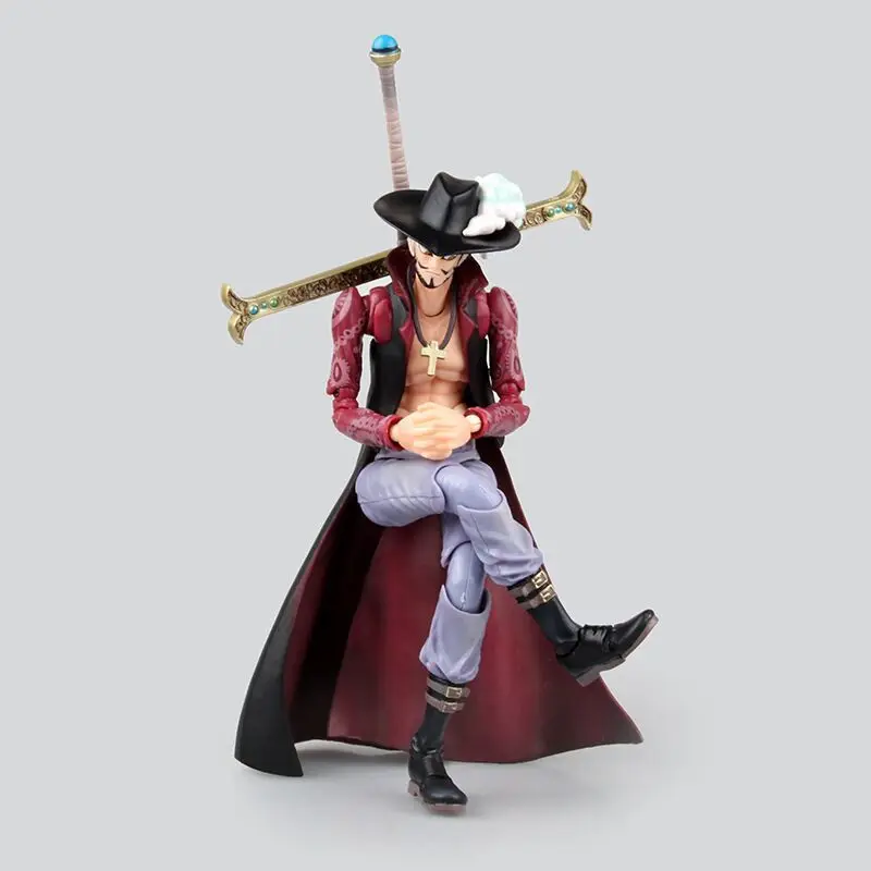 20 см одна штука Hawkeye Mihawk игрушка ПВХ Аниме Фигурка совместное мобильность модель