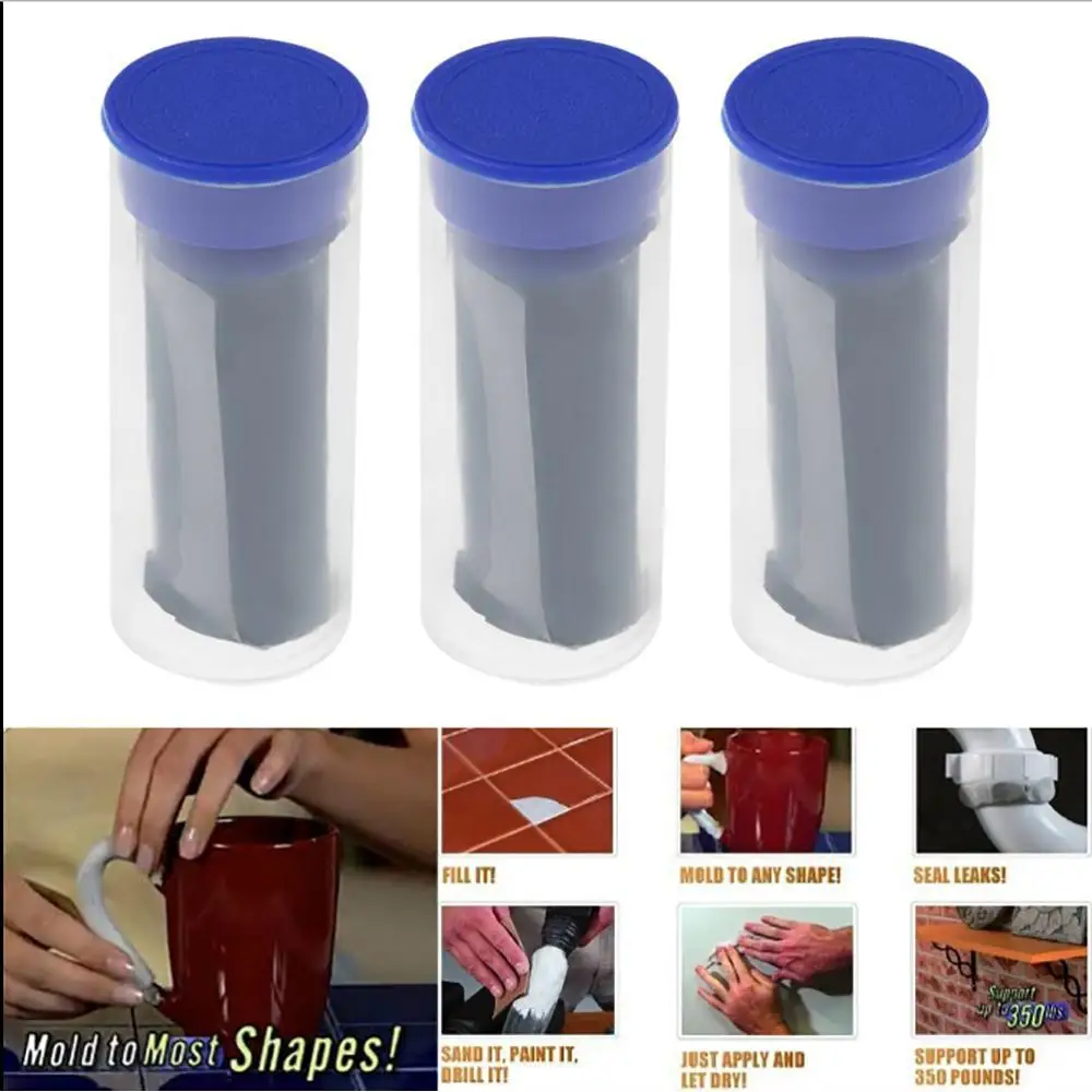 

Seal Glue Kitchen Bathroom Eco-Friendly 3PCS/Set Mighty Putty Practical Repair Super Glue Wood Cup Durable Wall Tool Ceramics