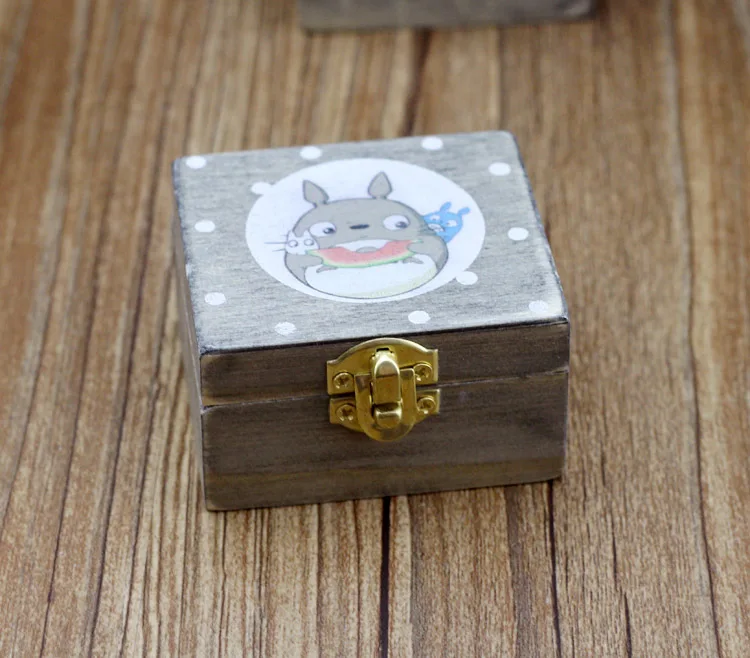 Деревянная музыкальная шкатулка Hayao Miyazaki Totoro|box shoe|music jewellerymusic box birds |