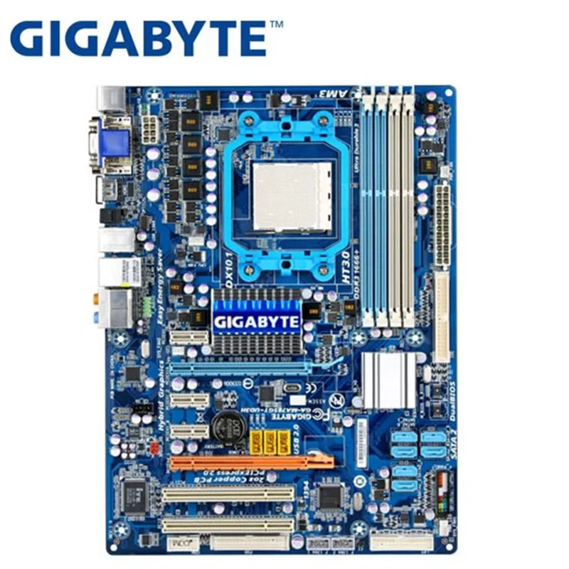 GIGABYTE GA MA785GT UD3H рабочего Материнская плата 785 г разъем AM3 для Phenom II Athlon DDR3 16G