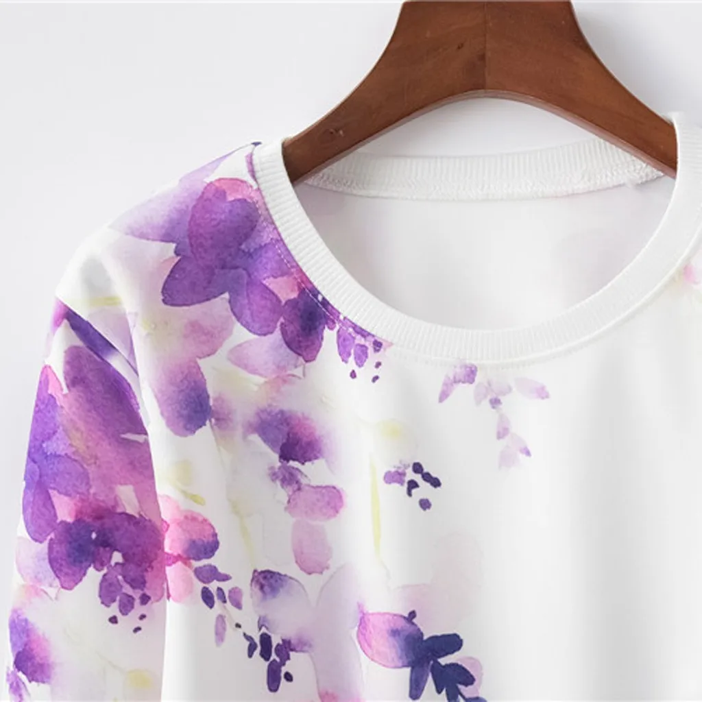 Кофты 2019 Женская Повседневная блузка свободного кроя с длинным рукавом О