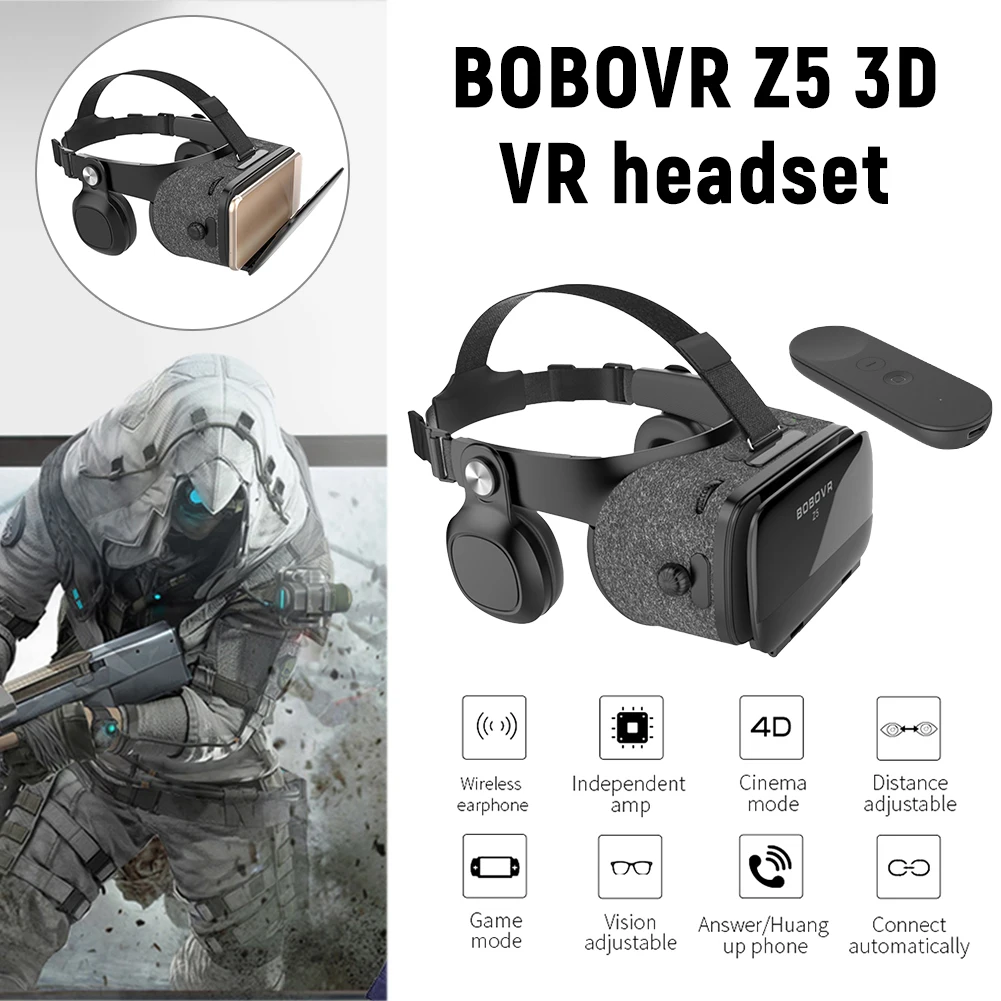 VR очки 3D шлем виртуальной реальности VR очки гарнитура стерео очки для samsung Galaxy S9 S8/huawei mate 9 Pro/ASUS