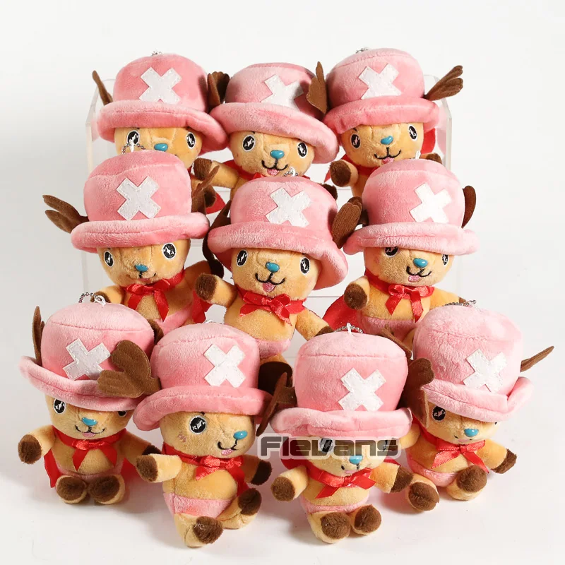 Аниме one piece Tony Chopper Подвески куклы плюшевые мягкие игрушки 10 шт./лот