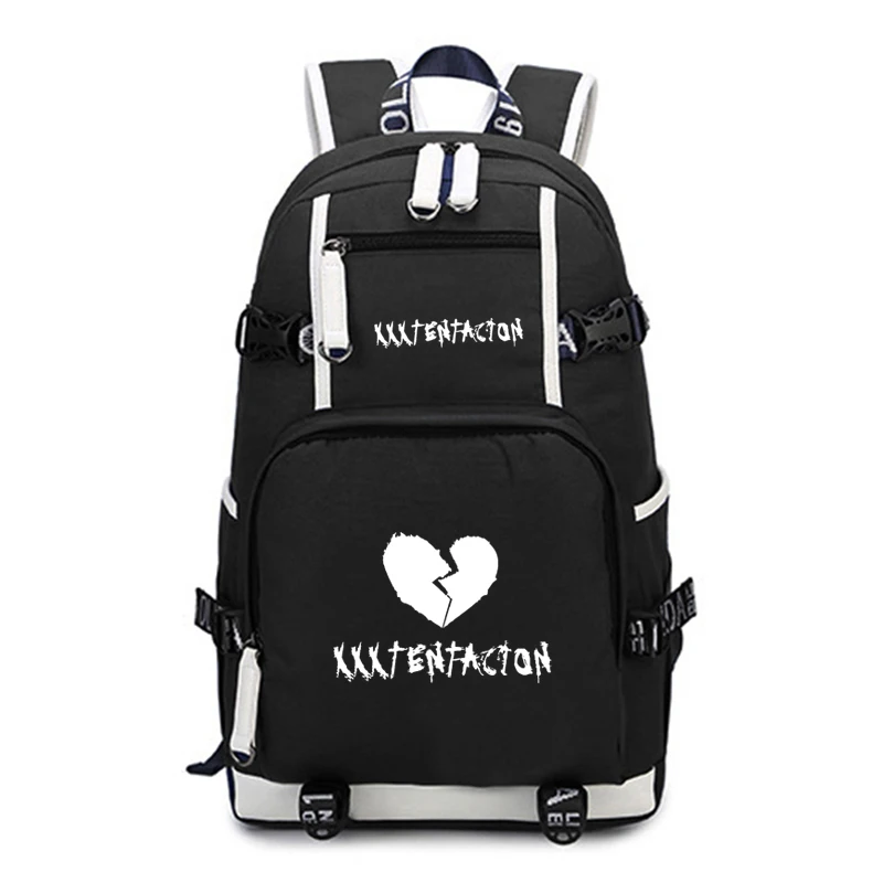 backbags XXXTentacion рюкзак с принтом светящиеся портфели для подростков мужчин/wo мужчин рюкзак для ноутбука холщовый рюкзак для колледжа сумка дорожная сумка - Цвет: backbags