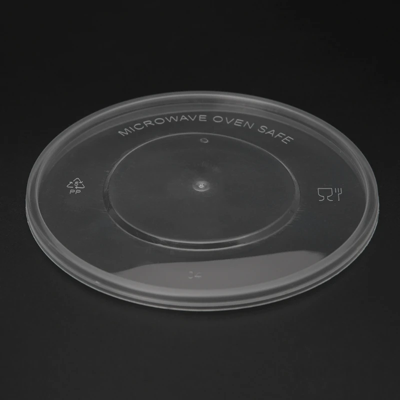 

10Pcs 300ml Plastic Disposable Lunch Soup Bowl Food Round Container Box With Lids New