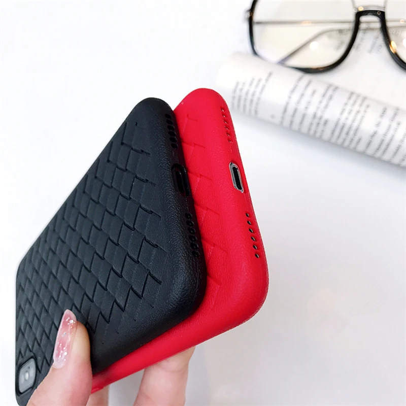 Luxury Grid Case For iPhone 6 6S 7 8 Plus Ultra Thin Silicon Capinhas X XsMAX XR 6s Phone Cases Accessories |