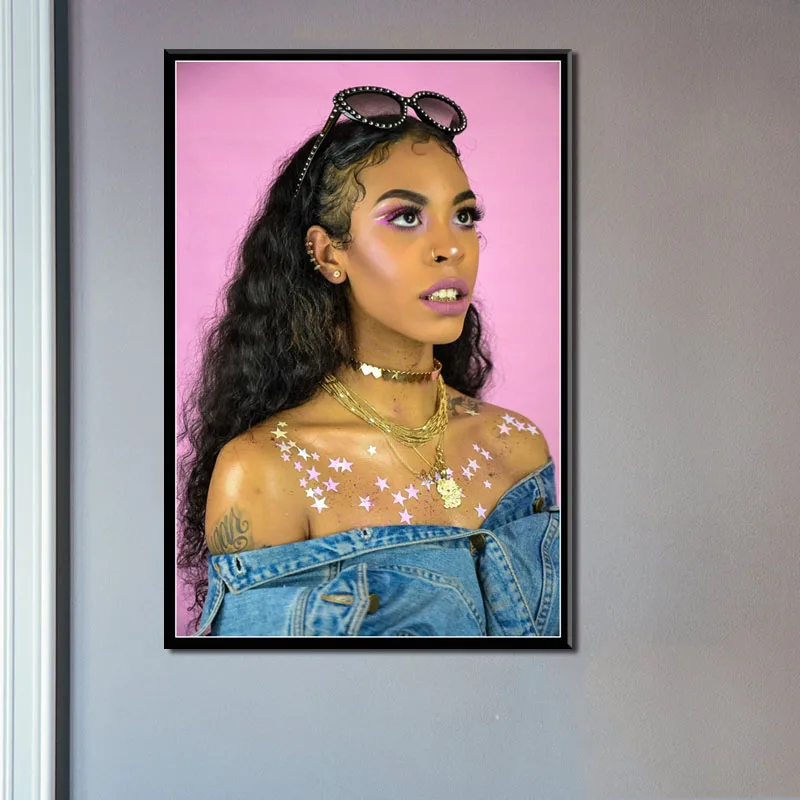 0006 Плакаты и принты Rico Nasty хип хоп музыка Звезда раппер плакат стены художественное полотно живопись для комнаты домашний декор - Цвет: 0006