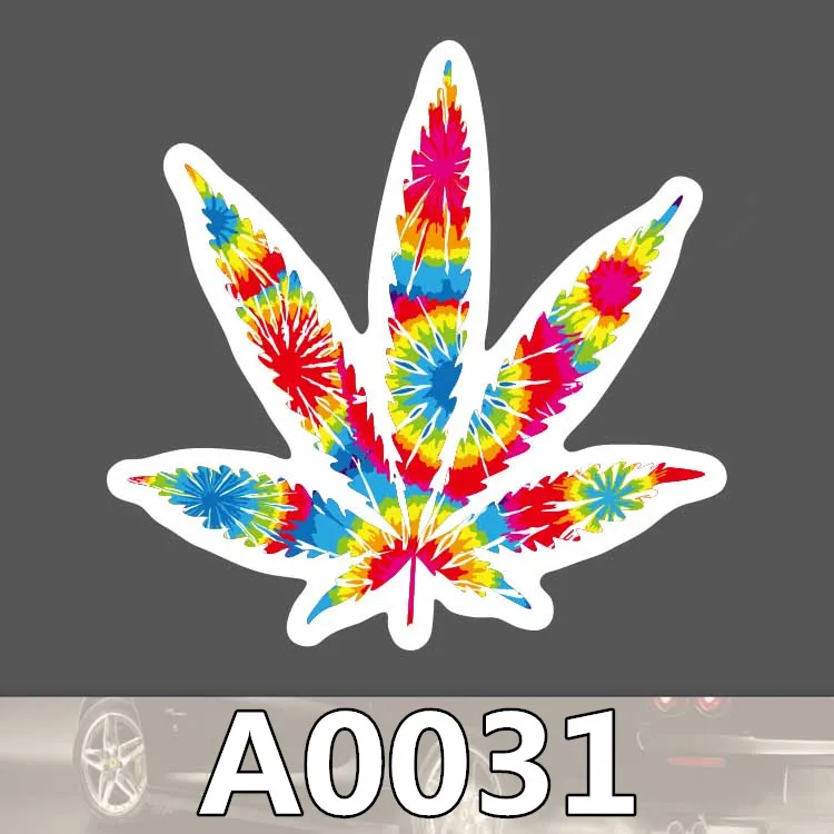 Винтажная цветная наклейка в виде кленового листа водонепроницаемый чемодан для