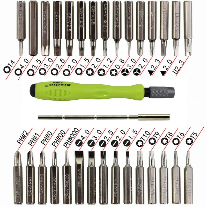 32 in 1 Precision Interchangeable Magnetic Screwdriver Set Mini Bits Repair Tools Kit SetMobile maintenance tools | Инструменты
