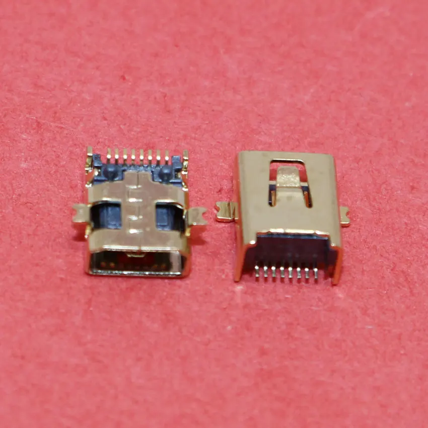 ChengHaoRan 1 шт. 8-контактный разъем Mini USB Jack Micro 180 градусов Φ 2-фиксированная ступня |