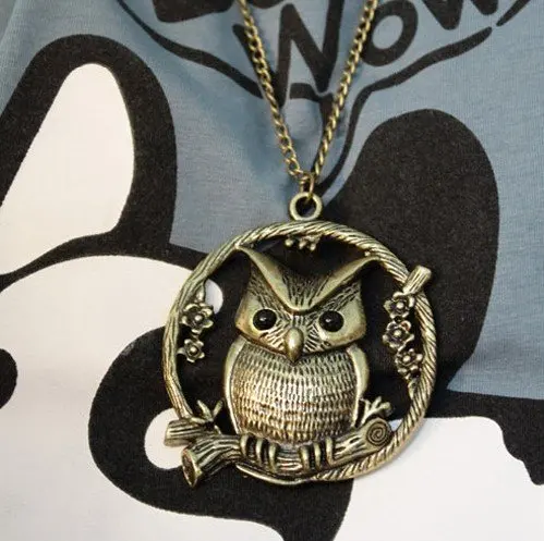 Ожерелье с цветком Совы N161 Новое поступление 2013|necklace magnet|necklacnecklace print |