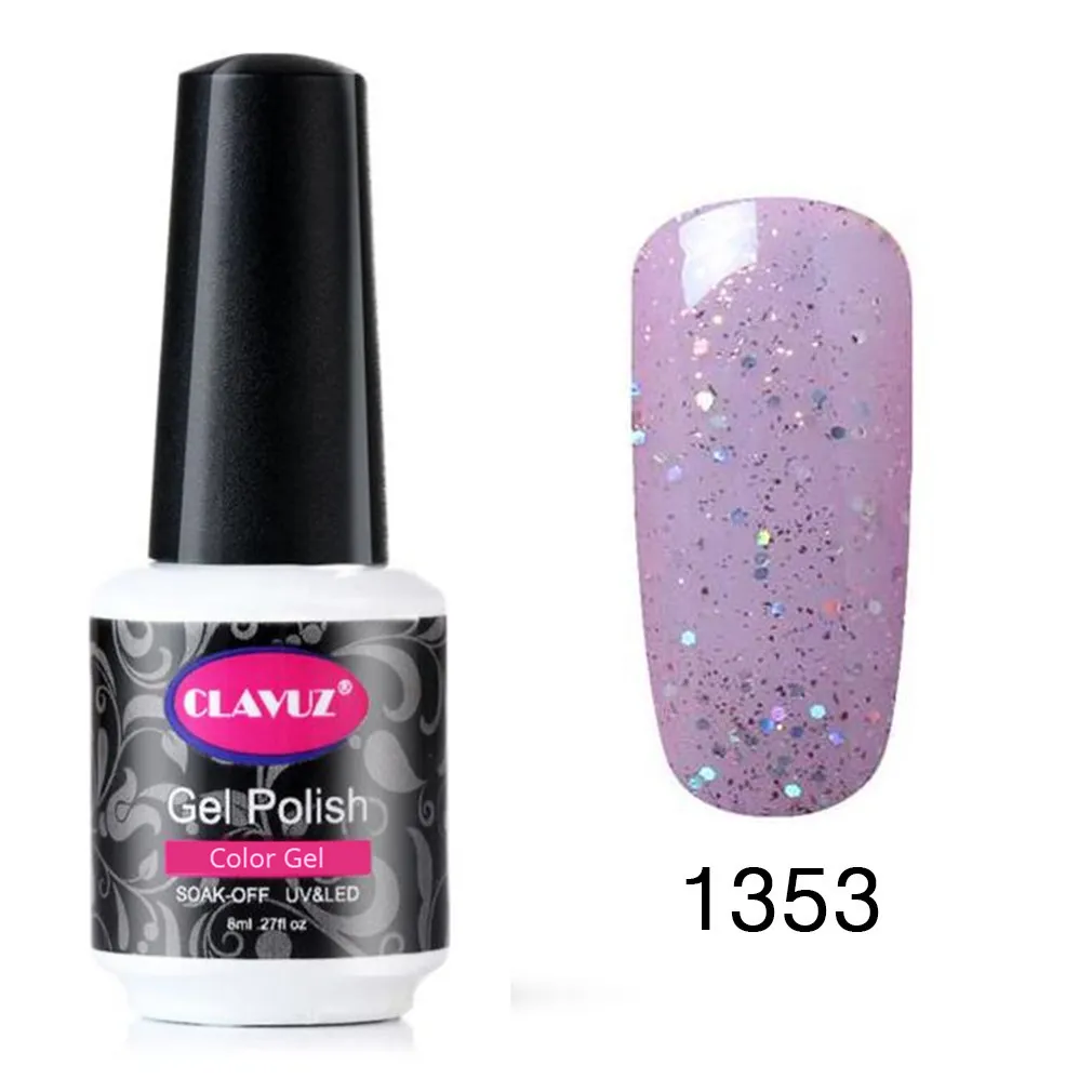 CLAVUZ 8 мл Лак для ногтей хороший Soak Off УФ гель лак маникюр Топ Base Coat Бесплатная Совет