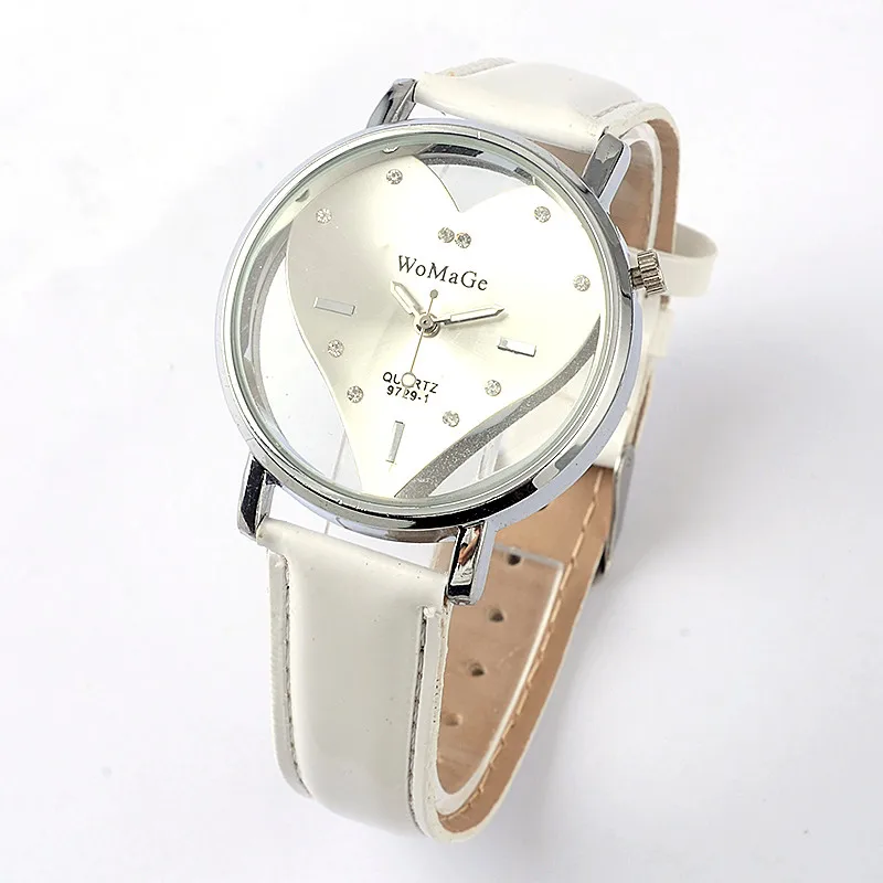 Женские часы Vogue Feminino Relogio модные изысканные персиковые с сердечками