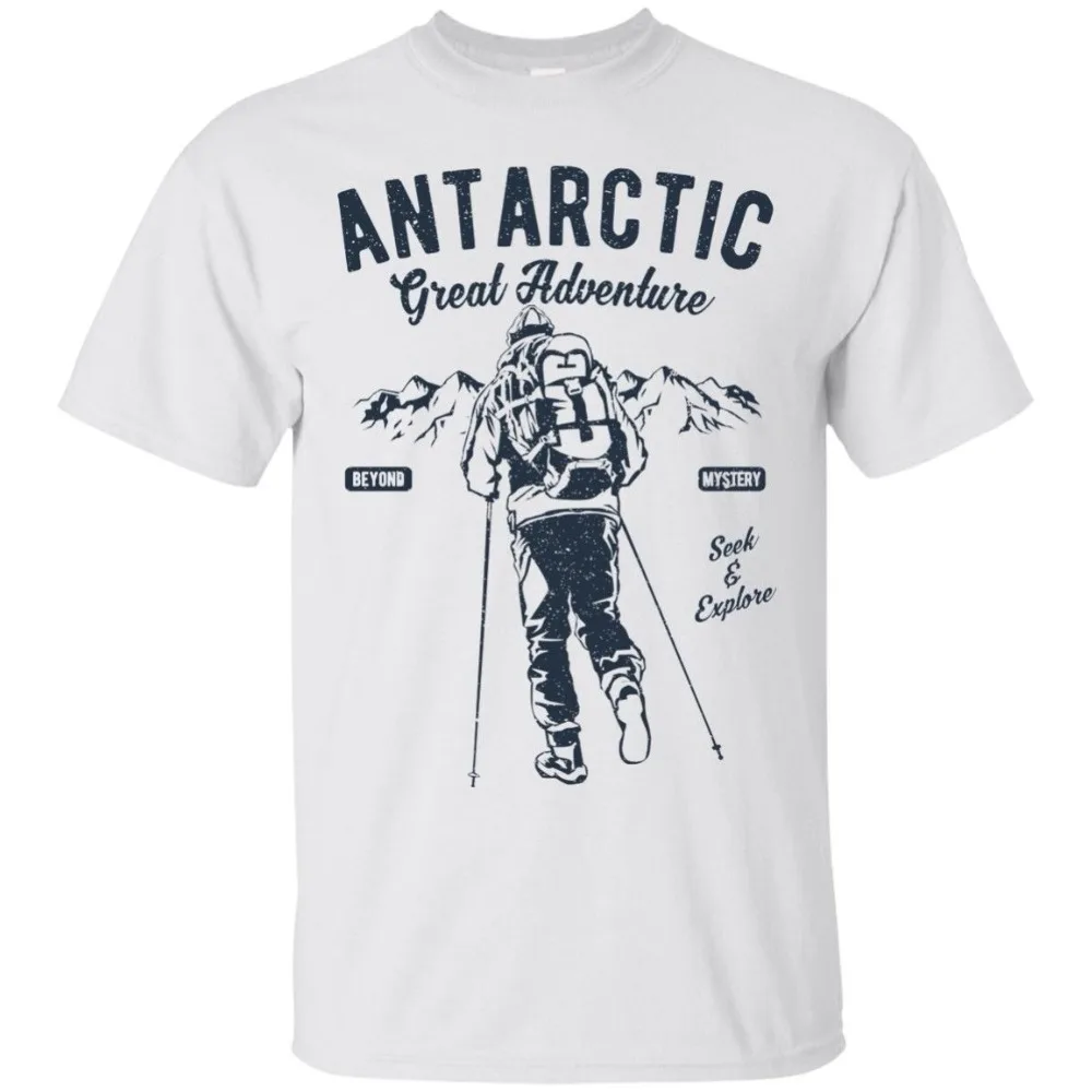 

Antarctic T-Shirt, Nature Shirt, Explorers Graphic Men Unisex 2019 Newest Men'S Funny Fashion Classic Band Shirts
