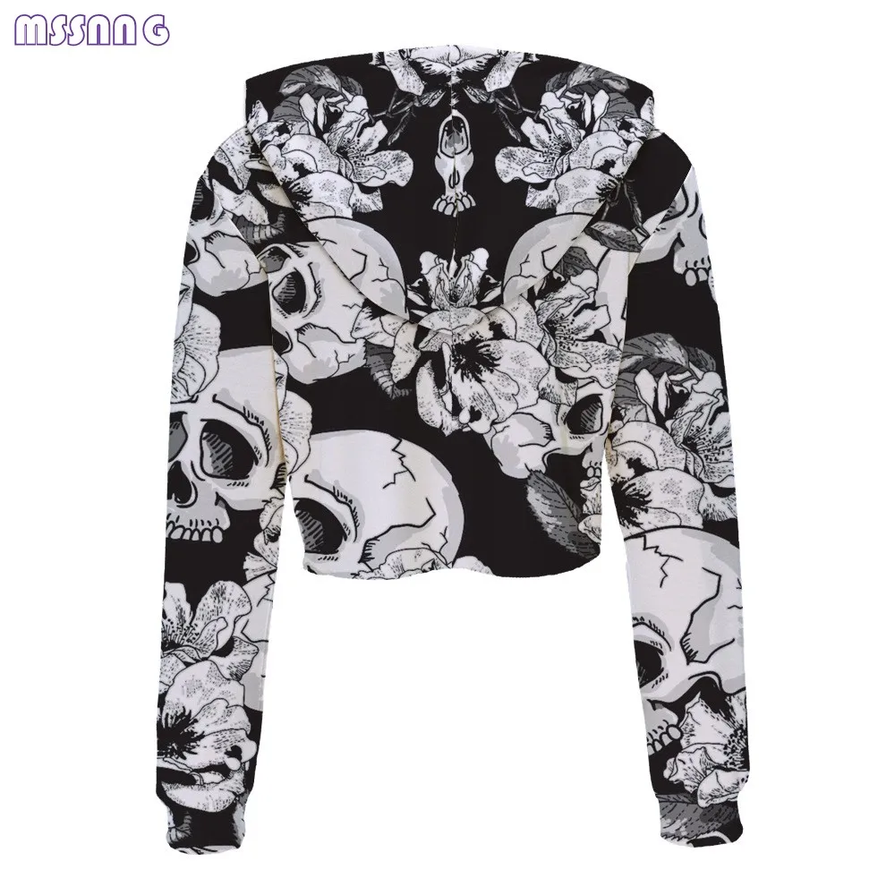 MSSNNG Skull Printing High Quality Sports Sweater 2018 Summer Gym Yoga Suit Fast Drying Fitness Running Hoodit for Women | Спорт и