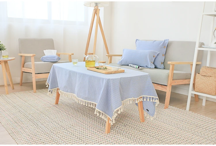 DUNXDECO Скатерть льняная хлопчатобумажная скатерть ткань скандинавский свежий