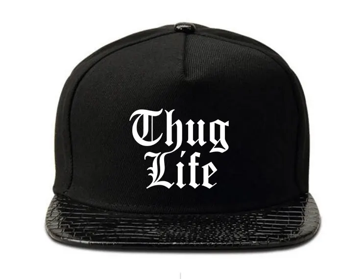 Мужская и женская кепка для мальчиков девочек thug life Золотая шляпа со