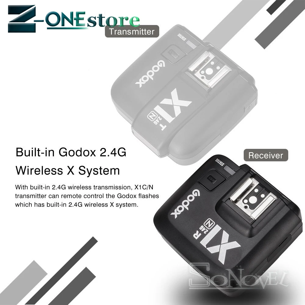 Триггер вспышки GODOX X1N TTL 2 4G беспроводной X1T N передатчик + X1R приемник для Nikon D800 D3X D3