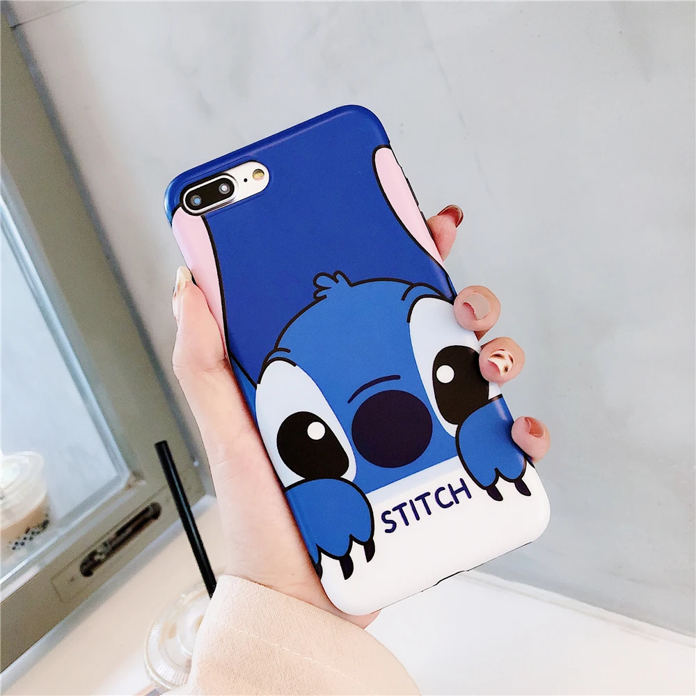 Мягкая задняя крышка IMD из ТПУ с милым рисунком стежка для iPhone 6 6s Plus X XR Xs Max 7 8 чехлы