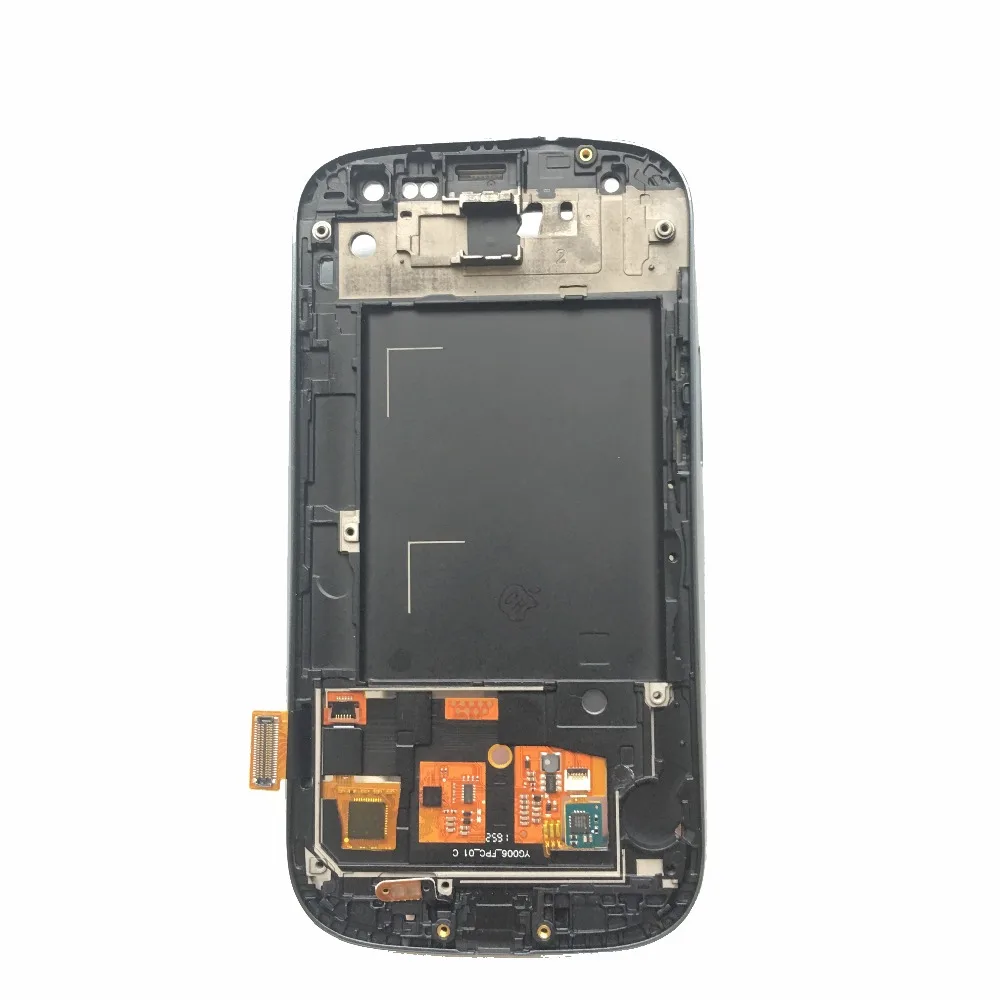ЖК дисплей 4 8 дюйма с сенсорным экраном и рамкой для Samsung Galaxy S3 i9300 i9300i i9301 i9308i