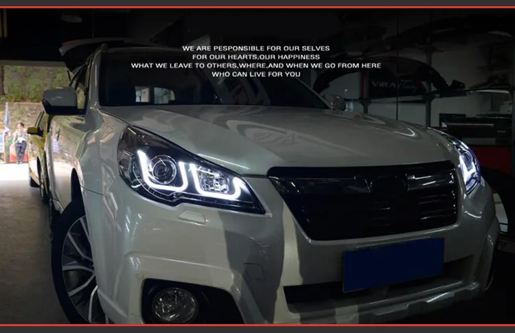 АКД автомобильный Стайлинг фара для Subaru Outback фары для автомобиля светодиодный фонарь DRL H7 D2H Hid вариант Ангел глаз би ксенон луч