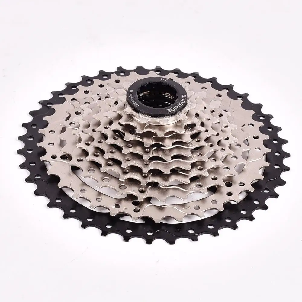 SUNSHINE MTB горный велосипед 9S кассета свободного хода 9 скоростей маховик шатун со звездами для велосипеда части с резьбой 11-32T36T40T42T50T
