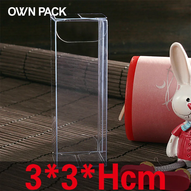 10 pcs/lot 3*3*Hcm packaging boxes / plastic container retail chocolate box candy gift package PVC custom | Дом и сад