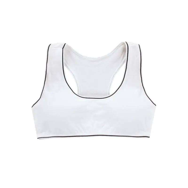 Teenager Young Girls Bra Teens Girl Underwear Puberty Student Sriped Training Bra Underwear Set