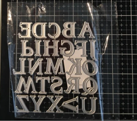Заглавные алфавиты металлические Вырубные штампы для DIY Скрапбукинг крафт бумага карта декоративная Выгравированная высечка высечки новые