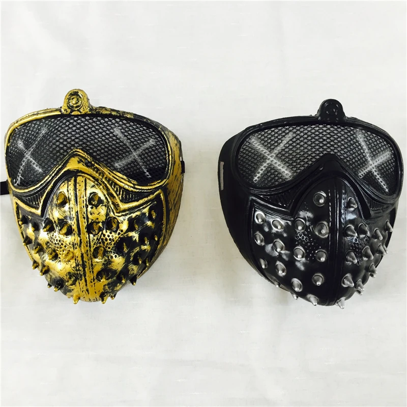

Маска стражника в стиле панк для косплея на Хэллоуин, классная маска стражника с заклепками «Death» для мужчин и женщин