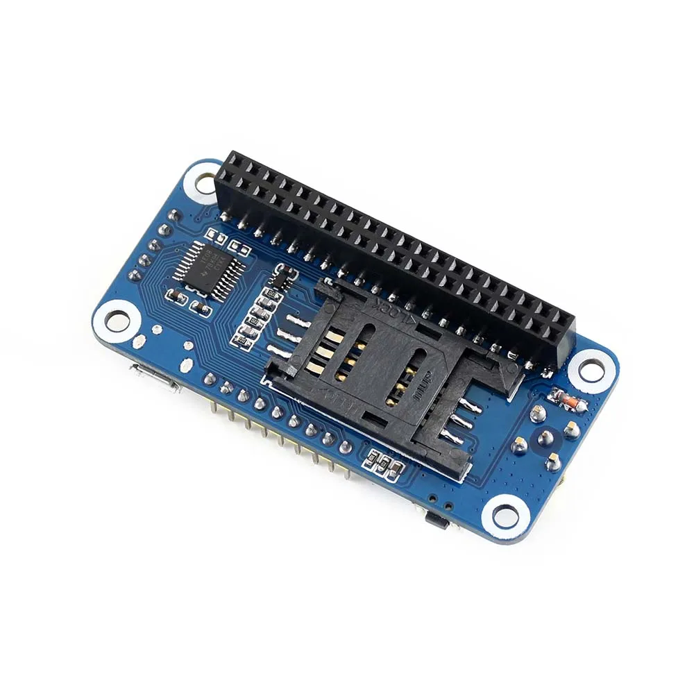 Waveshare GSM/GPRS/Bluetooth HAT для Raspberry Pi на базе SIM800C совместим с 2B/3B/3B +/Zero W|Демонстрационные
