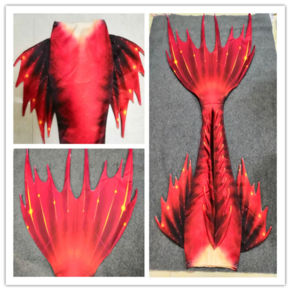 

Customized NEW Mermaid Tail Women Adult Cosplay Costume zeemeerminstaart met monofin Sexy Dress For Girls Swimming Cosplay Party
